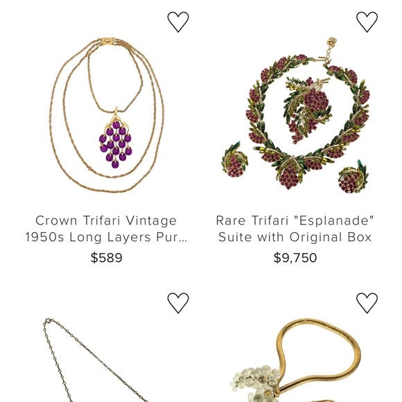 Designers Dream, Vintage Trifari Love Birds with chain fringe, gold tone. - Picture 11 of 16